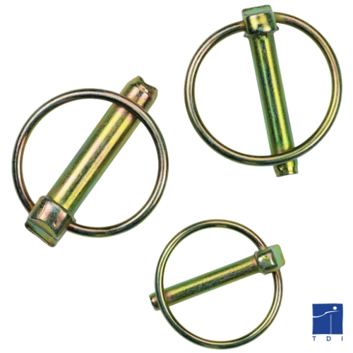 Щифт с щифт 6 mm X 40 mm жълта поцинкована стомана