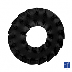 à double denture forme plane NFE 27626 acier zingué nickel noir renforcé