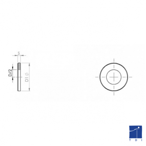 Плоска шайба_ нормална серия « M » NFE 25513 10mm стомана 160HV цинк никел сив