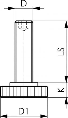 Метричен регулиращ винт 2760 M24 X 300 X 72mm кл. 8.8
