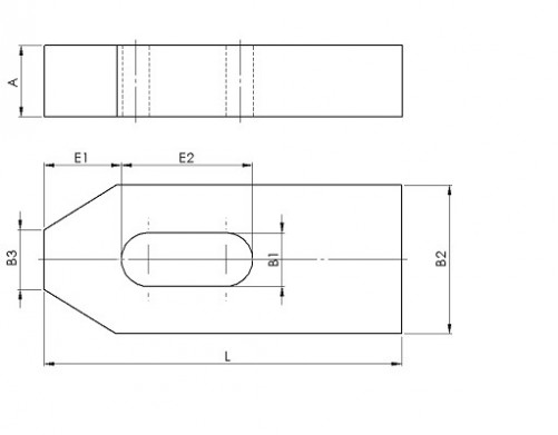 Прав фланец DIN 6314 7mm X 50mm стомана