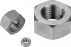 Шестостенна гайка HU ISO 4032 M10 X 1.50 стомана 316L Mo+80 KG BUMAX 88