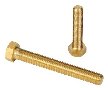 Винт с шестостенна глава DIN 933 M6 X 1.00 X 30mm месинг
