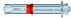 SZ-B 10mm X 30mm X 97mm поцинкована стомана MKT® предпазен болт