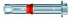 MKT® SZ-S предпазен болт 24mm X 50mm X 180mm поцинкована стомана