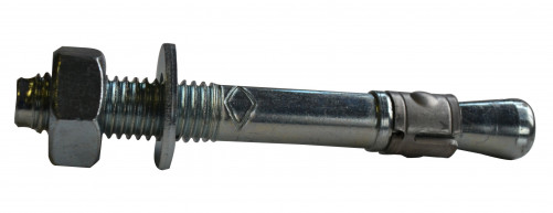 Пръстеновидна анкерна шпилка B 10 mm X 30 mm X 105 mm бяла поцинкована стомана