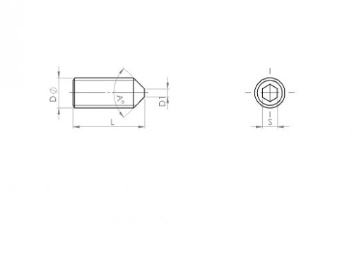 Винт с шестостенна глава DIN 914 M16 X 2.00 X 20mm cl.45H