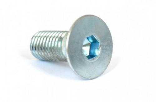 Винт с шестостенно гнездо ISO 10642 M5 X 0,80 X 12 mm кл.12.9 поцинкован бял HOLO-KROME®
