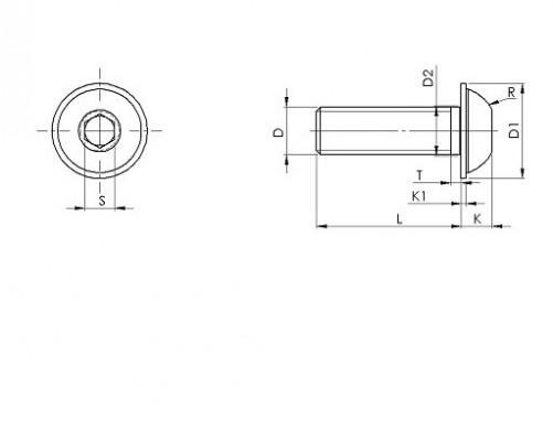 Винт с шестостенна глава M4 X 70 X 20 mm cl 10.9, бяло поцинкован