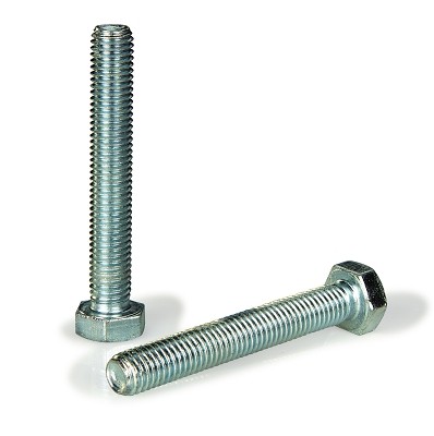 Винт с шестостенна глава с пълна резба DIN 933 M10 X 1.50 X 16 mm кл.8.8 с бяло поцинковане